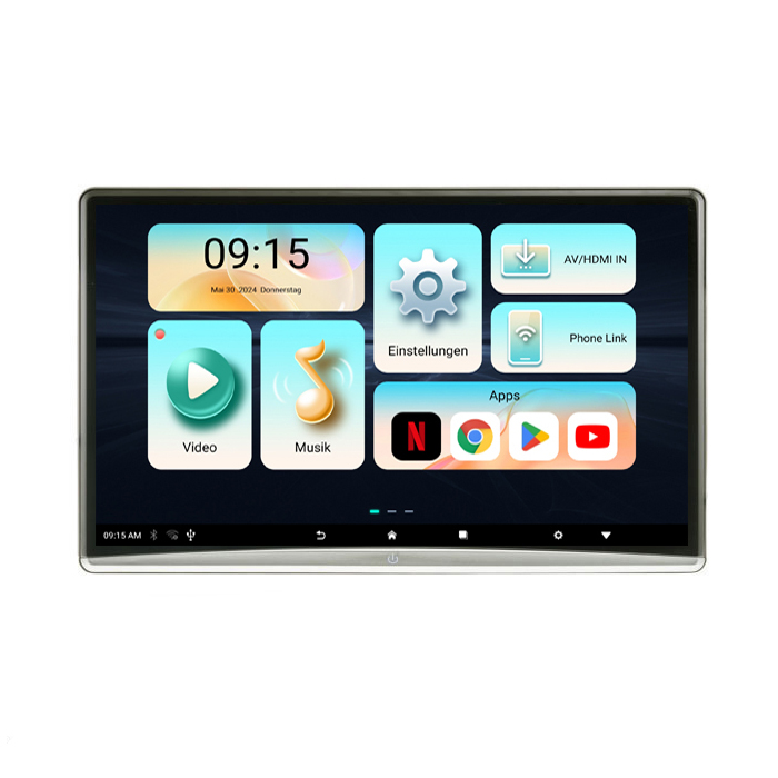 AMPIRE AMX125 – 12,4-Zoll-Android-Monitor für den Rücksitz