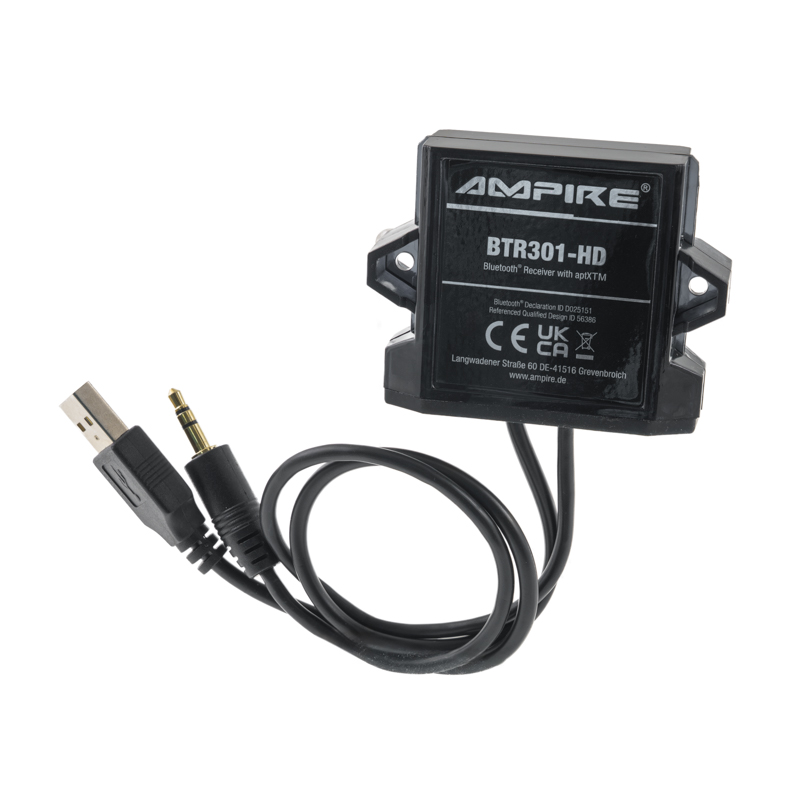 AMPIRE BTR301-HD – Bluetooth-Audioempfänger mit USB-Stromversorgung