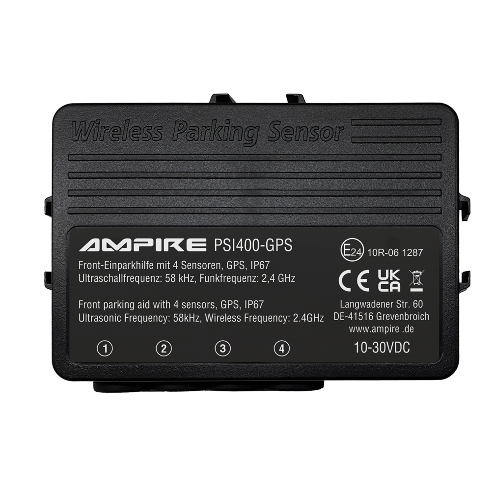 AMPIRE PSI400-GPS-SET – Einparkhilfe für Front und Heck