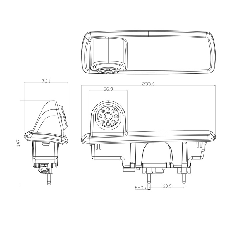 AMPIRE KAX-VIVARO – Rückfahrkamera für Vivaro B, Trafic III und Talento