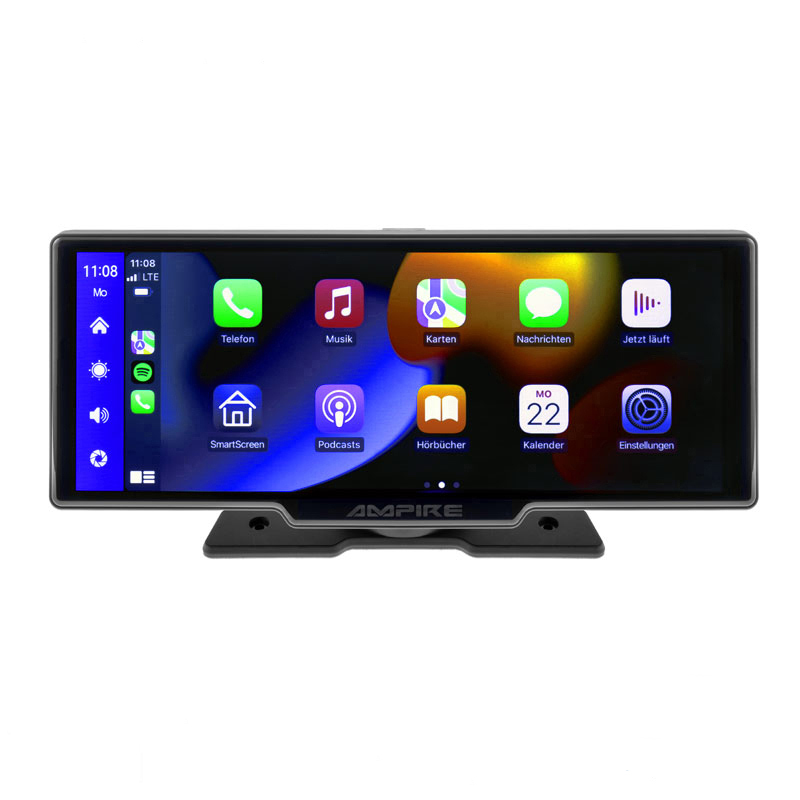 AMPIRE CPM103 – 10-Zoll-Monitor mit CarPlay und Android Auto