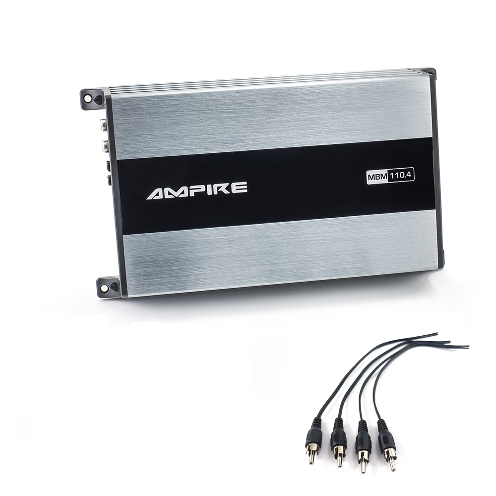 AMPIRE MBM4.100-12V – kompakte 4-Kanal-Endstufe für 12 Volt