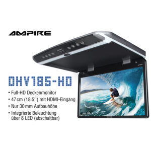 AMPIRE Full-HD Deckenmonitor 47cm (18.5“) mit HDMI-Eingang