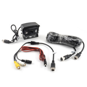 AMPIRE Ultra-Weitwinkel Rückfahrkamera, schwarz, IP69K, Heckeinbau, 15m Kabel