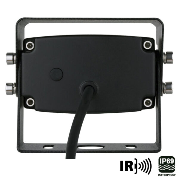 AMPIRE Ultra-Weitwinkel Rückfahrkamera, schwarz, IP69K, Heckeinbau, 15m Kabel
